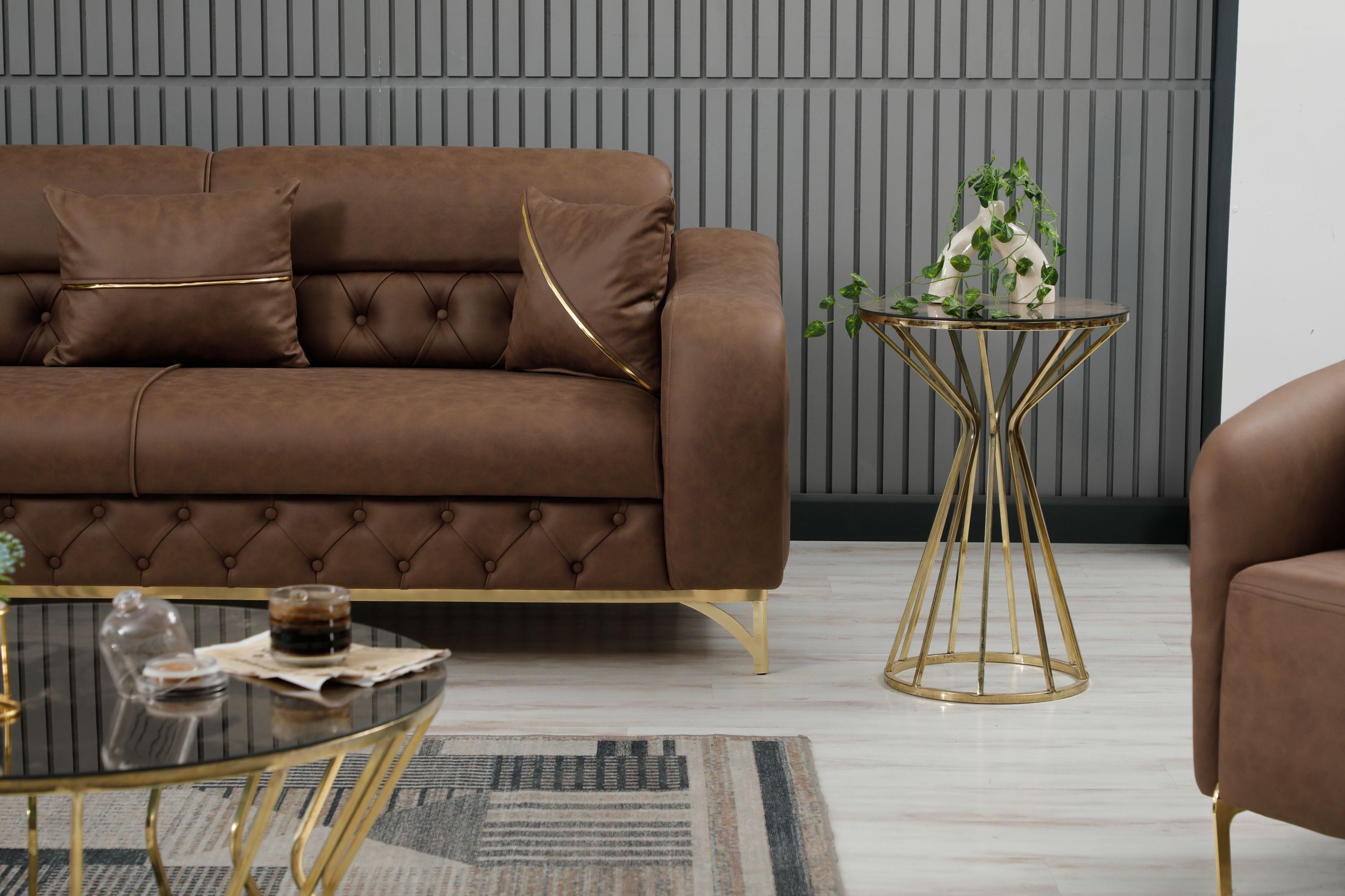 Zentara Chesterfield Sofa Bed Set
