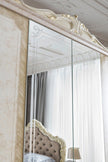 New Beautiful Adele Italian Large 6 Doors Bedroom Set Beige-gold Colour