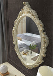 New Beautiful Adele Italian Large 6 Doors Bedroom Set Beige-gold Colour