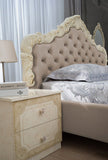 New Beautiful Adele Italian Large 6 Doors Bedroom Set Beige-gold Colour