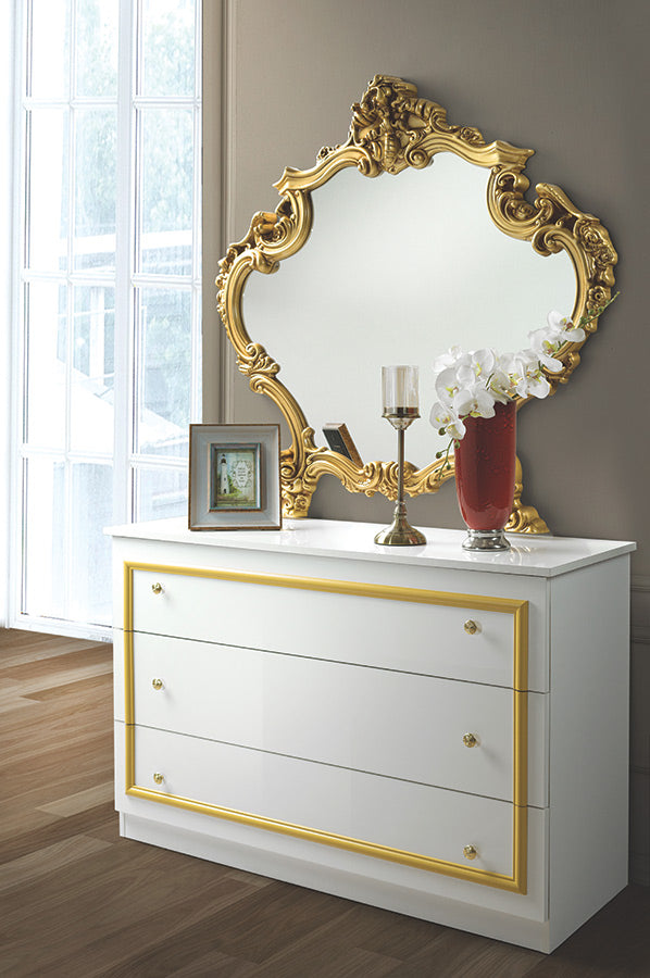 Borocoo Italian High Gloss Bedroom Set with 4 Doors Wardrobe Special Offer £999