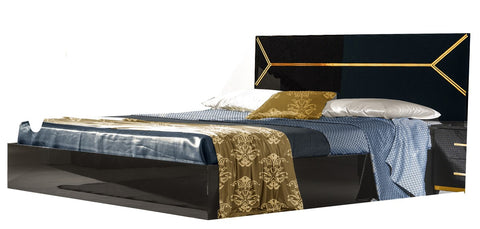 Elegance Modern Style Italian High Gloss Double Bed+ 4D Bedroom Set Ben Company