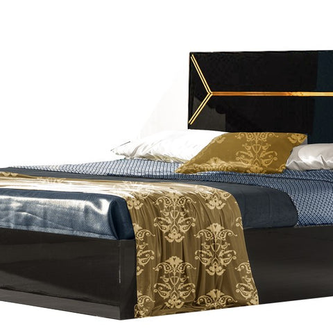 Elegance Modern Style Italian High Gloss Double Bed+ 4D Bedroom Set Ben Company