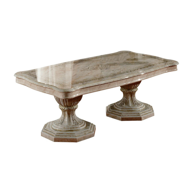 Ben Company Classic Betty Italian High Gloss White & Gold Coffee Table