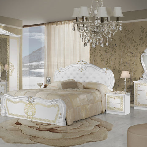 VILMA MEDUSA FACE ITALIAN 6 DOORS LARGE BEDROOM SET SPECIAL OFFER BLACK/GOLD