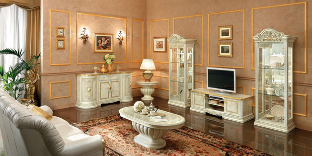 Camel Group Leonardo Ivory & Gold  Italian Coffee Table High Gloss Finish