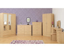 Nevada 3 Door 2 Drawer Wardrobe - Sonoma Oak Effect
