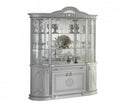 NEW VENUS CLASSIC ITALIAN LOUNG/ DINING ROOM HIGH GLOSS WHITE -SILVER  BEN COMPANY