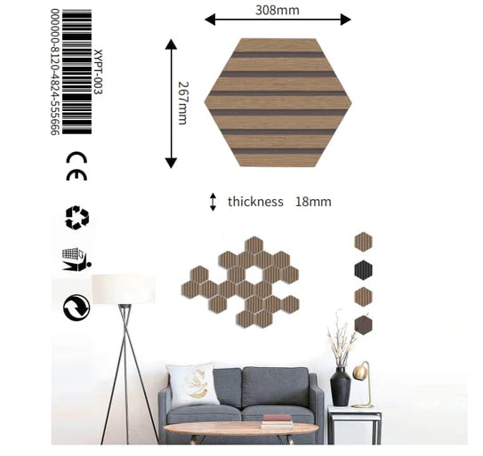 HWP 15A - Oak - Wall Hanging - (2 Pack / 12pcs)