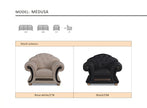 Medusa Italian Leather Sofa Suite