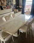 Elizabeth H2O Italian Luxury Beige Cream Dining Table & 4 Chairs H2O Design