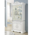 New Greta Stunning Italian High Gloss 2 Doors Vitrine/Cabinet Beige/Gold  £999