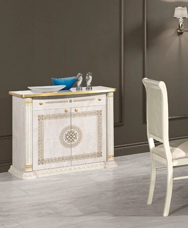 Aurora Versa Design Italian High Gloss White/Silver HiFi UNIT H2O Design