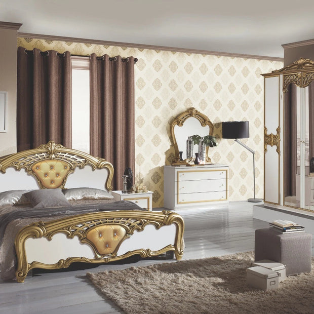 NEW EVA ITALIAN 4 DOORS BEDROOM SET SUMMER OFFER £899 (IN STOCK)