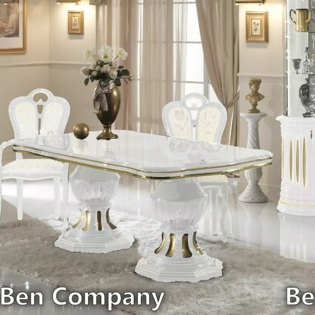 Ben Company Betty Italian Large Extendable Dining Table with 6 Chairs Now £1899
