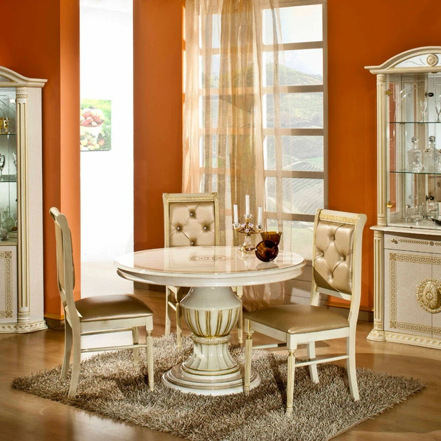 Rosella Italian Beige/Gold 2 Door Vitrine/Display Cabinet Now H2O Design