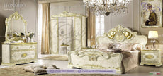 Leonardo Italian Ivory/Gold Bedroom Set or Separatly Items by Camel Group Italy