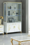 Sofia Italian White/Gold Coffee Table,TV, 1 / 2 Doors Italian Furniture Ben Comp