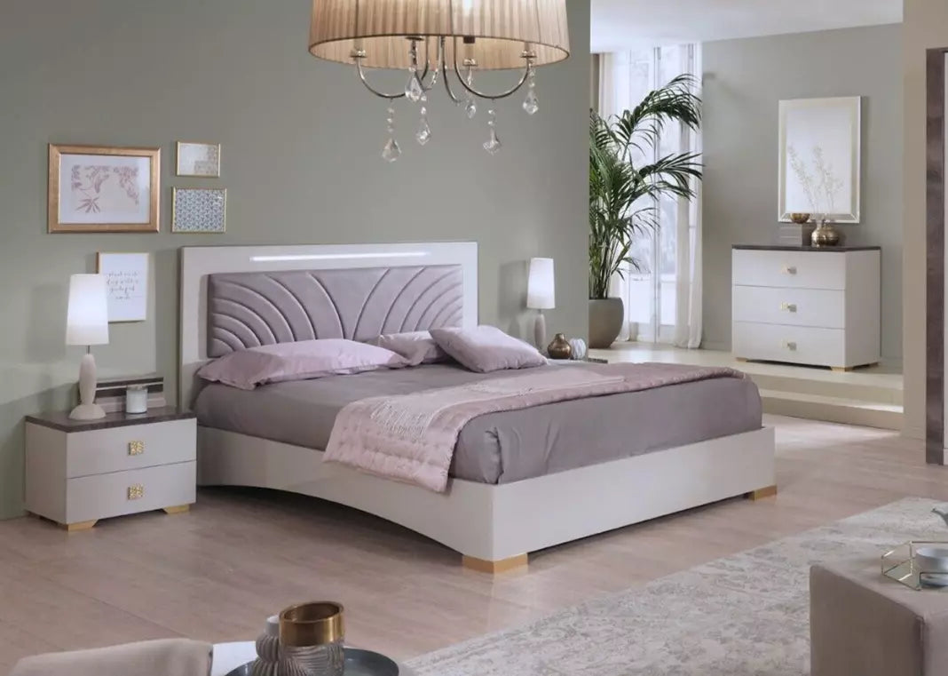 New Luxury Rubin Italian 4 Door Wardrobe Bedroom Set Modern Design Easter Offer