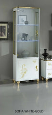 Sofia Italian White/Gold Coffee Table,TV, 1 / 2 Doors Italian Furniture Ben Comp