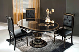 Rosella Versa Design ITALIAN Black and Gold Corner Vitrine Cabinet H2O Design