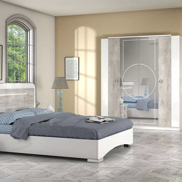 New Luxury Chantal Italian 4 Door Wardrobe Bedroom Set H2O Design Xmas Discount