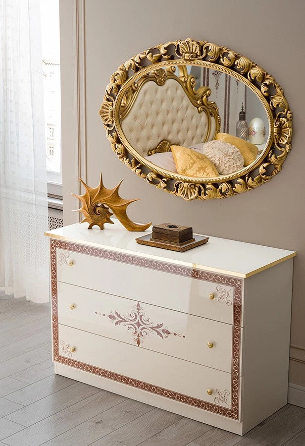 New Luxury Stunning Grace Italian High Gloss Bedroom Set with 6 Doors Wardrobe