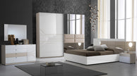 Beautiful SVETLANA Italian Bedroom Set Beige with (LARGE SLIDING WARDROBE)