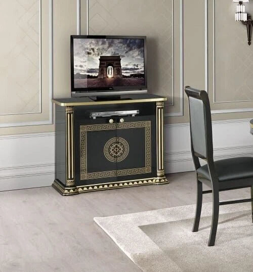 Aurora Versa Design Italian High Gloss White/Silver HiFi UNIT H2O Design