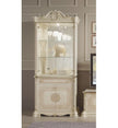 New Greta Stunning Italian High Gloss 2 Doors Vitrine/Cabinet Beige/Gold  £999