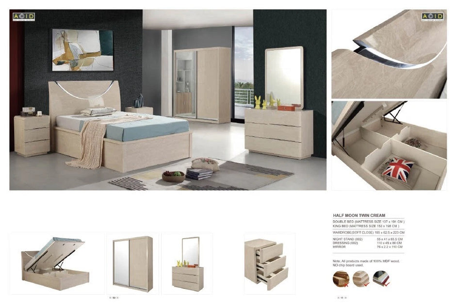 Orginial Rugby High Gloss Strong ottoman Storage Beds & Bedroom Set EASTER OFFER