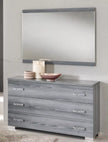 New Nicole Grey High Gloss Luxury Italian Bedroom Set BY BEN COMPANY ITALY