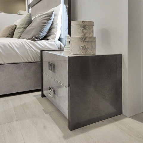 New Luxury Debora Italian 4Door Wardrobe Bedroom Set Grey STM Design Offer Price