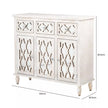 Hampton Beach 3 Drawer 3 Door Wood Small Sideboard Cabinet