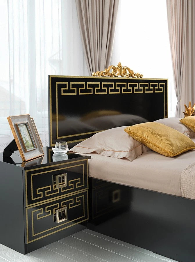 Beautiful Olymp Italian Bedroom Set With Large 6 Door Wardrobe for Price of 4