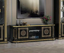 NEW AURORA ITALIAN HIGH GLOSS BLACK-GOLD LARGE TV UNIT H2O CLASSIC DESIGN £679