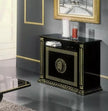 ROSELLA ITALIAN HIGH GLOSS BLACK & GOLD SIDEBAORD / Hi Fi UNIT BY H2O DESIGN