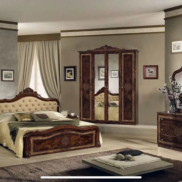 Luisa Luxury High Gloss Italian 4Door Bedroom Set Now £899 (RRP£1499)