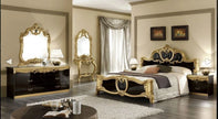 Borocco Luxury Italian 4 Doors Bedroom Set In Black & Gold by Camel Group Italy