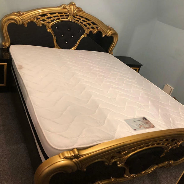 BEAUTIFULL EVA HIGH GLOSS ITALIAN 4 DOORS BEDROOM SET (6Pcs) SPECIAL OFFER £899