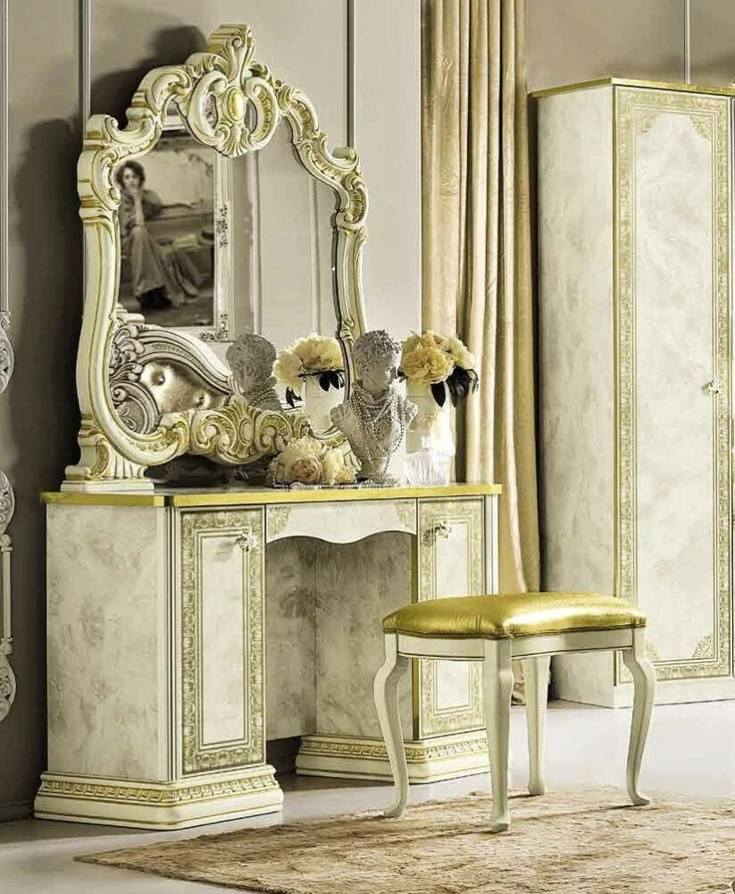 Leonardo Italian Ivory/Gold Bedroom Set or Separatly Items by Camel Group Italy