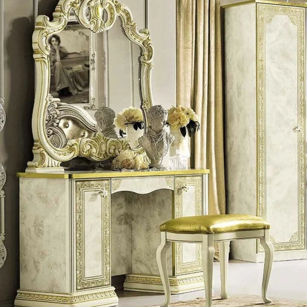 Leonardo Italian Ivory/Gold Bedroom Set or Separatly Items by Camel Group Italy