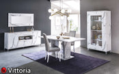 Vittotria Italian White / Grey Marble TV Unit Modern Italian Furniture Ben Company