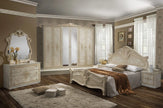 Beautiful Amalfi Luxury High Gloss Italian 4 door wardrobe Bedroom Set £899
