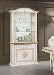New Aurora Italian High Gloss 2 Doors Display Vitrine Beige/Gold H2O Design