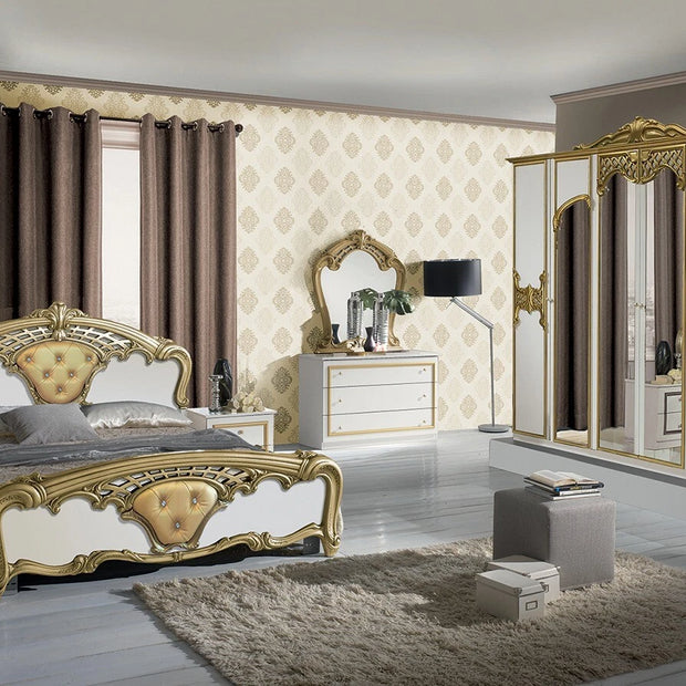 NEW EVA ITALIAN 4 DOORS BEDROOM SET SUMMER OFFER £899 (IN STOCK)