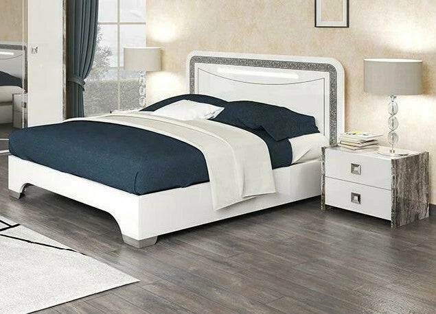 Diletta High Glossy 4 Doors Italian Bedroom Set (From SanMartino Mobili Italia)