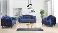 New Dora Chesterfield Plush Velvet Sofa Deep Button Design Exclusive Sofa