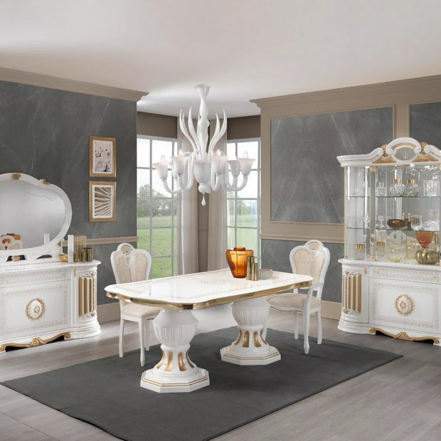 Ben Company Betty Italian Large Extendable Dining Table with 6 Chairs Now £1899