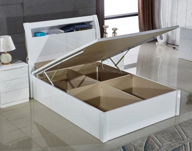 Orginial Rugby High Gloss Strong ottoman Storage Beds & Bedroom Set EASTER OFFER